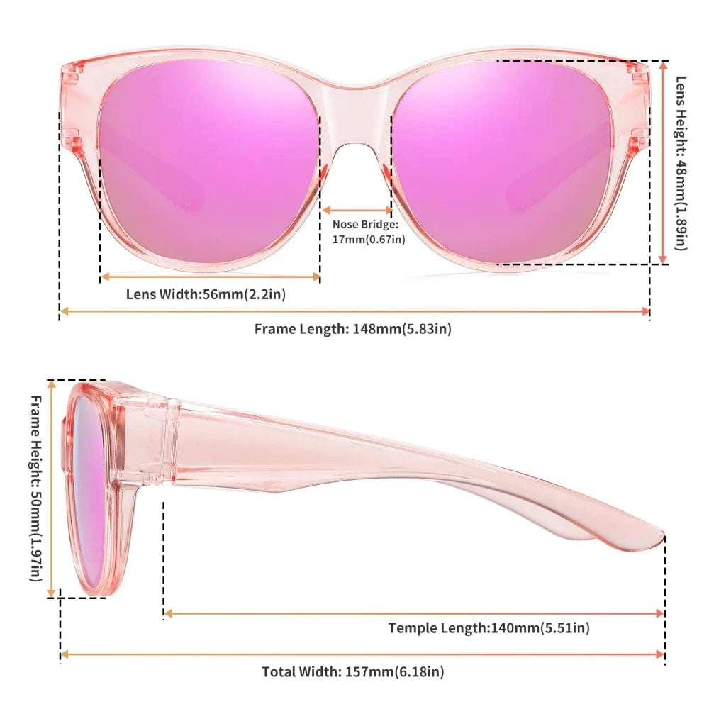 Polarized Fit Over Sunglasses for Prescription Glasses