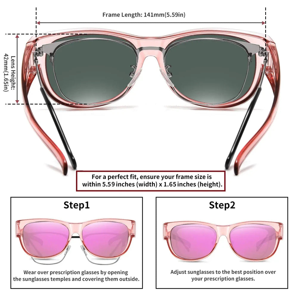 Polarized Fit Over Sunglasses for Prescription Glasses