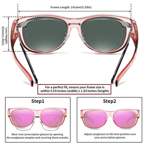 Polarized Fit Over Sunglasses for Prescription Glasses